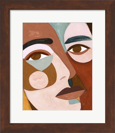 Framed Geo Face III Print
