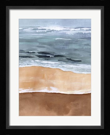 Framed Shore Layers I Print