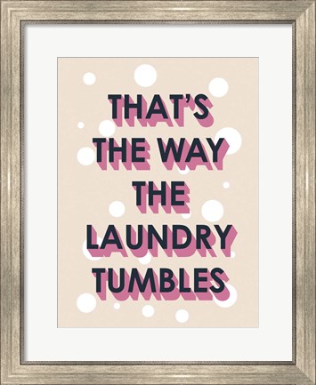 Framed Laundry Typography II Print