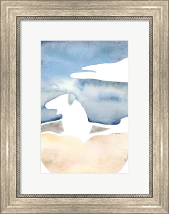 Framed Cross Country Abstraction I Print