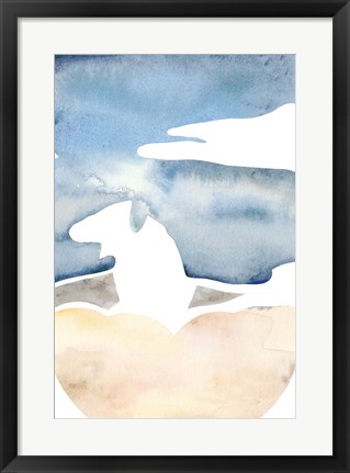 Framed Cross Country Abstraction I Print