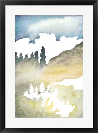 Framed Cross Country Abstraction VI Print