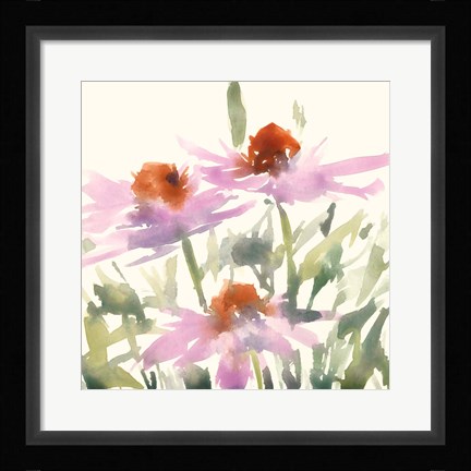 Framed Daisy Garden Views I Print