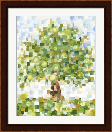 Framed Quilted Tree II Print