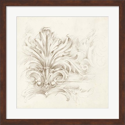 Framed Architectural Accent IV Print
