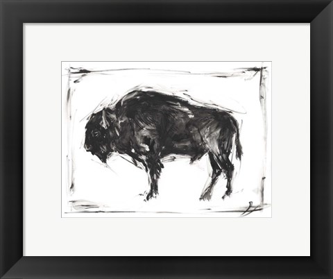 Framed Dynamic Bison II Print