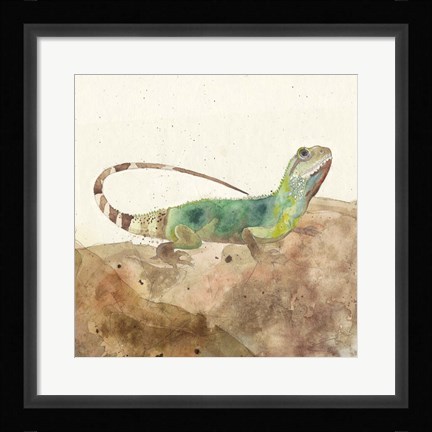 Framed Reptillian I Print