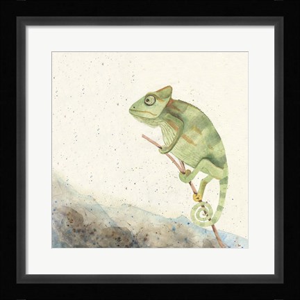 Framed Reptillian IV Print