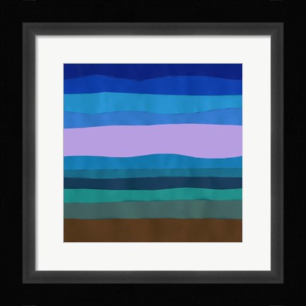 Framed Blue Ridge Abstract I Print