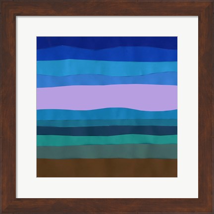Framed Blue Ridge Abstract I Print