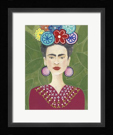 Framed Frida Floral II Print