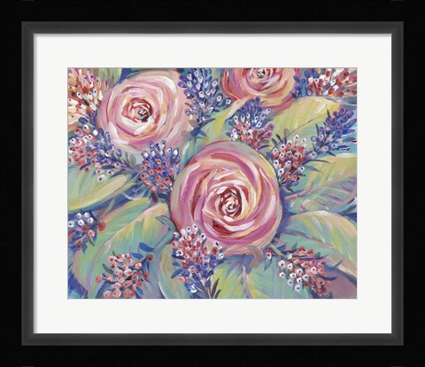 Framed Shades of Pink II Print