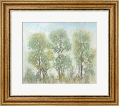 Framed Muted Trees I Print