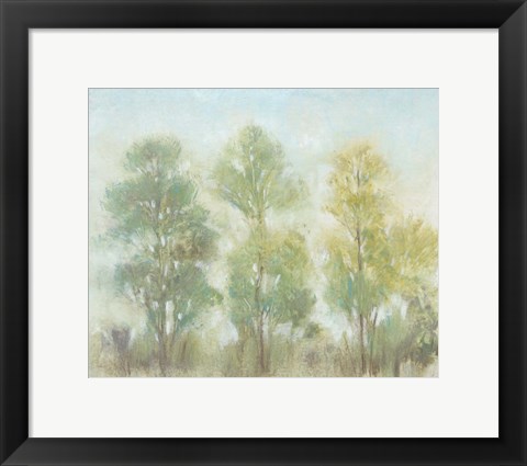 Framed Muted Trees II Print
