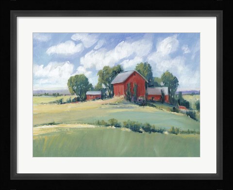 Framed Rural Farmland I Print