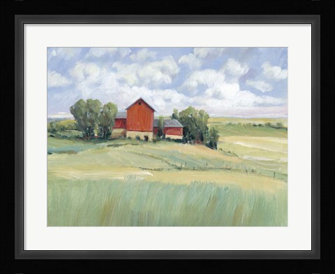 Framed Rural Farmland II Print