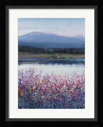 Framed Lakeside Mountain I Print