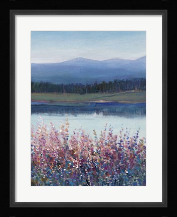 Framed Lakeside Mountain II Print