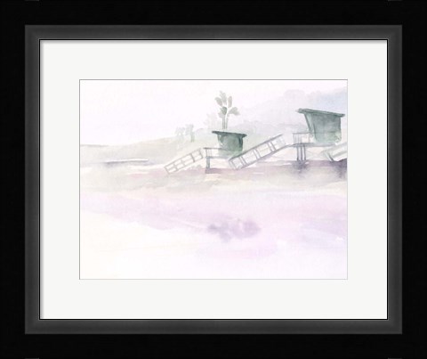 Framed Dawn Beach Break III Print