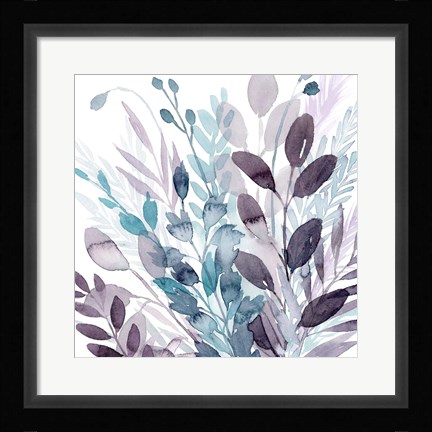 Framed Crystallized Flora II Print