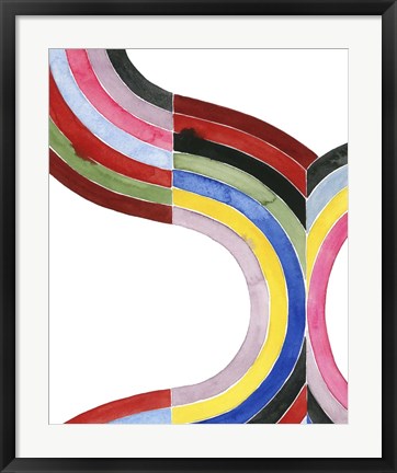 Framed Deconstructed Rainbow I Print