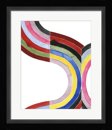 Framed Deconstructed Rainbow I Print