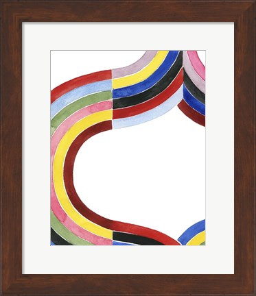 Framed Deconstructed Rainbow II Print