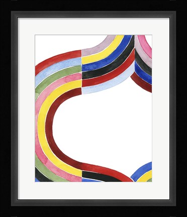Framed Deconstructed Rainbow II Print