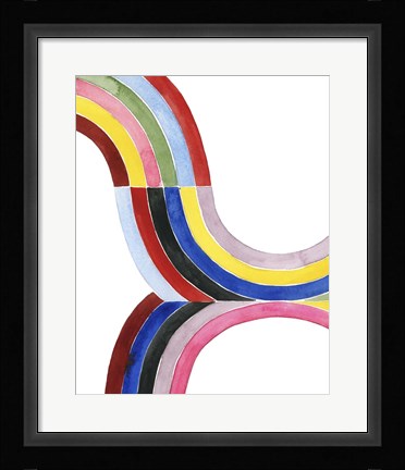 Framed Deconstructed Rainbow III Print