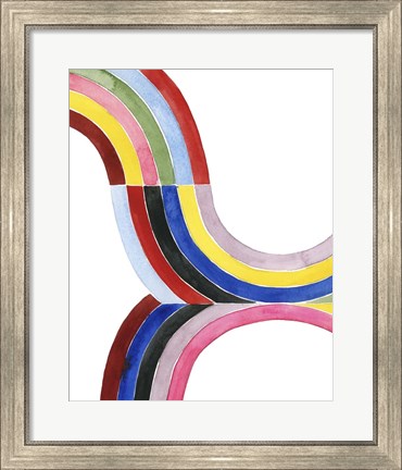 Framed Deconstructed Rainbow III Print