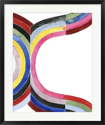 Framed Deconstructed Rainbow VI Print