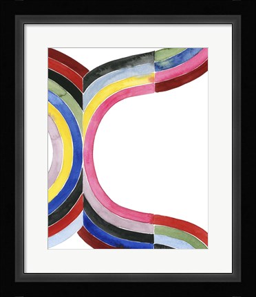 Framed Deconstructed Rainbow VI Print