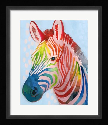 Framed Jungle Spectrum I Print