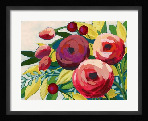 Framed Vivacious Bloom II Print