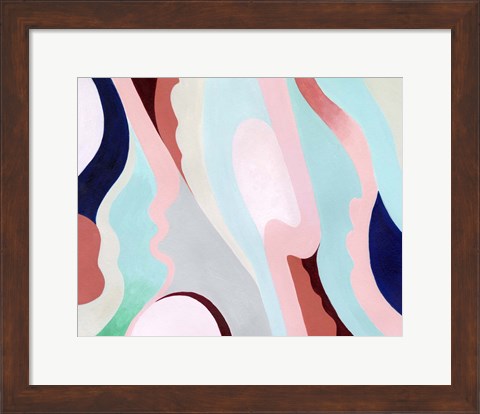 Framed Pastel Highlands V Print