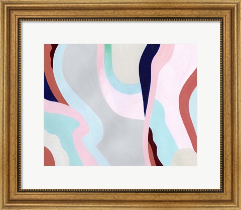 Framed Pastel Highlands VI Print