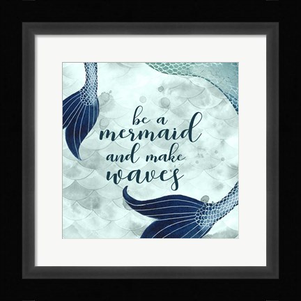 Framed Mermaid Inspirations I Print
