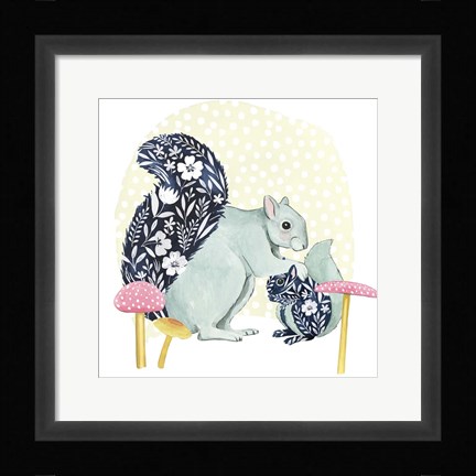 Framed Flower Children III Print