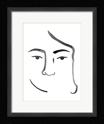 Framed Face in a Crowd I Print