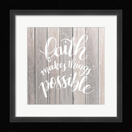 Framed Sentiments on Wood I Print