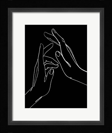 Framed Helping Hands II Print