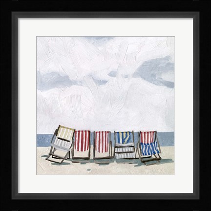 Framed Beach Trip I Print