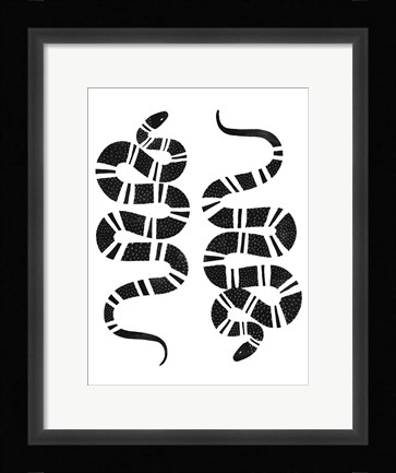 Framed Epidaurus Snake I Print