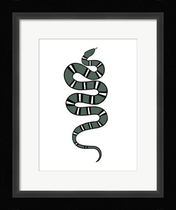 Framed Epidaurus Snake V Print