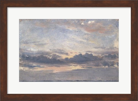 Framed Cloud Study, Sunset Print