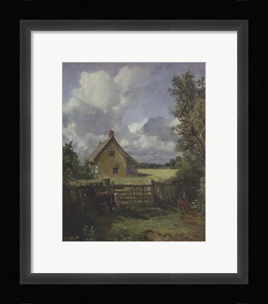 Framed Cottage in a Cornfield, 1833 Print
