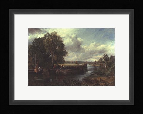 Framed View of the Stour near Dedham Print