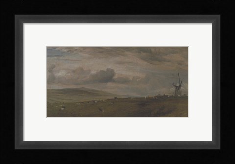 Framed Windmill Near Brighton, East Sussex Print