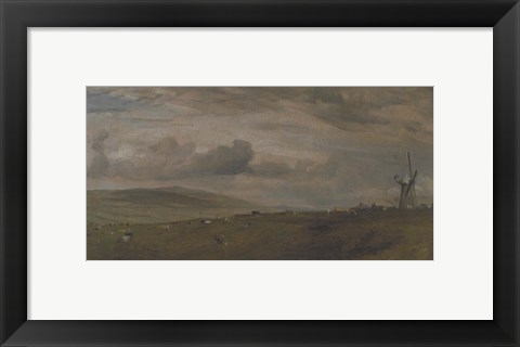 Framed Windmill Near Brighton, East Sussex Print
