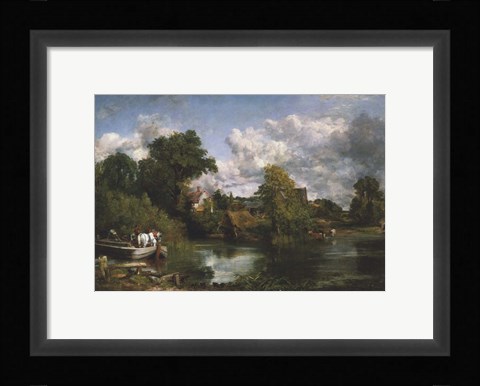 Framed White Horse Print